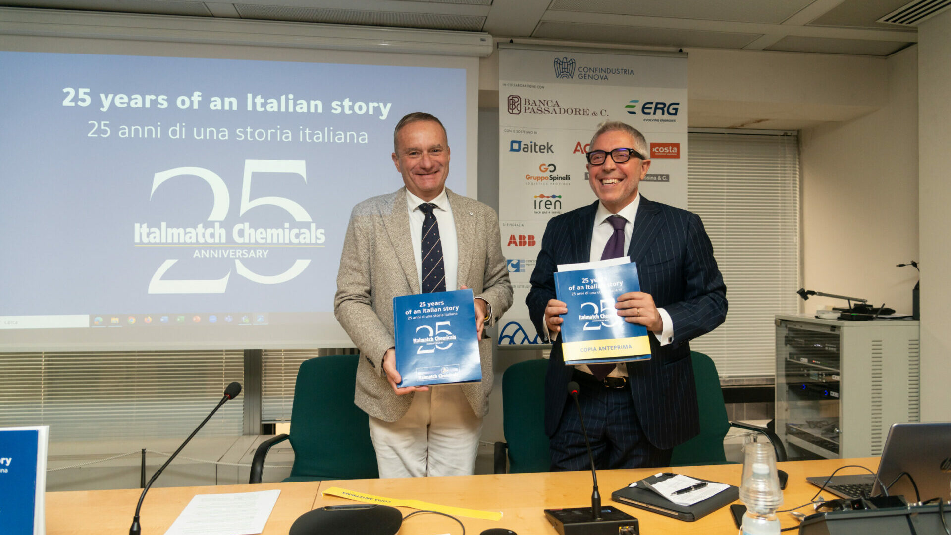 Italmatch Chemicals 25th anniversary_book presentation